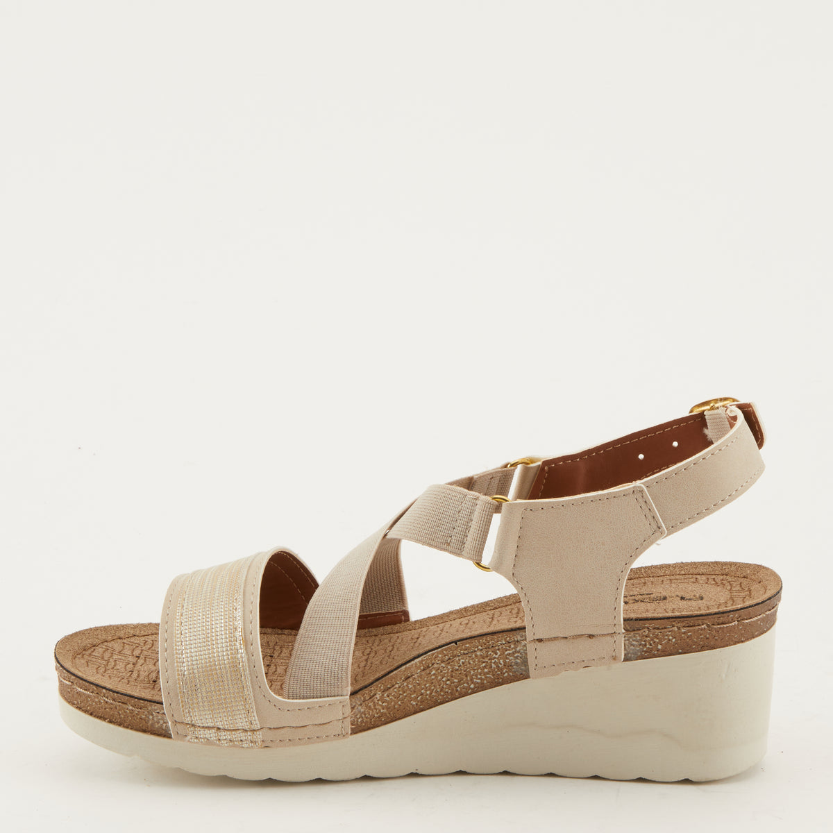 Flexus FLEXUS ROBYNNE COMFORT SANDAL - 18K24 sandal in beige with flexible sole