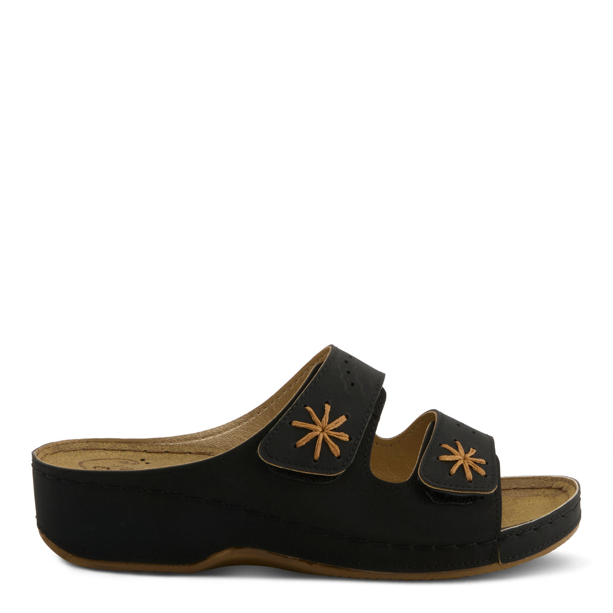Flexus FLEXUS 3007 SANDAL sandal in black with flexible sole