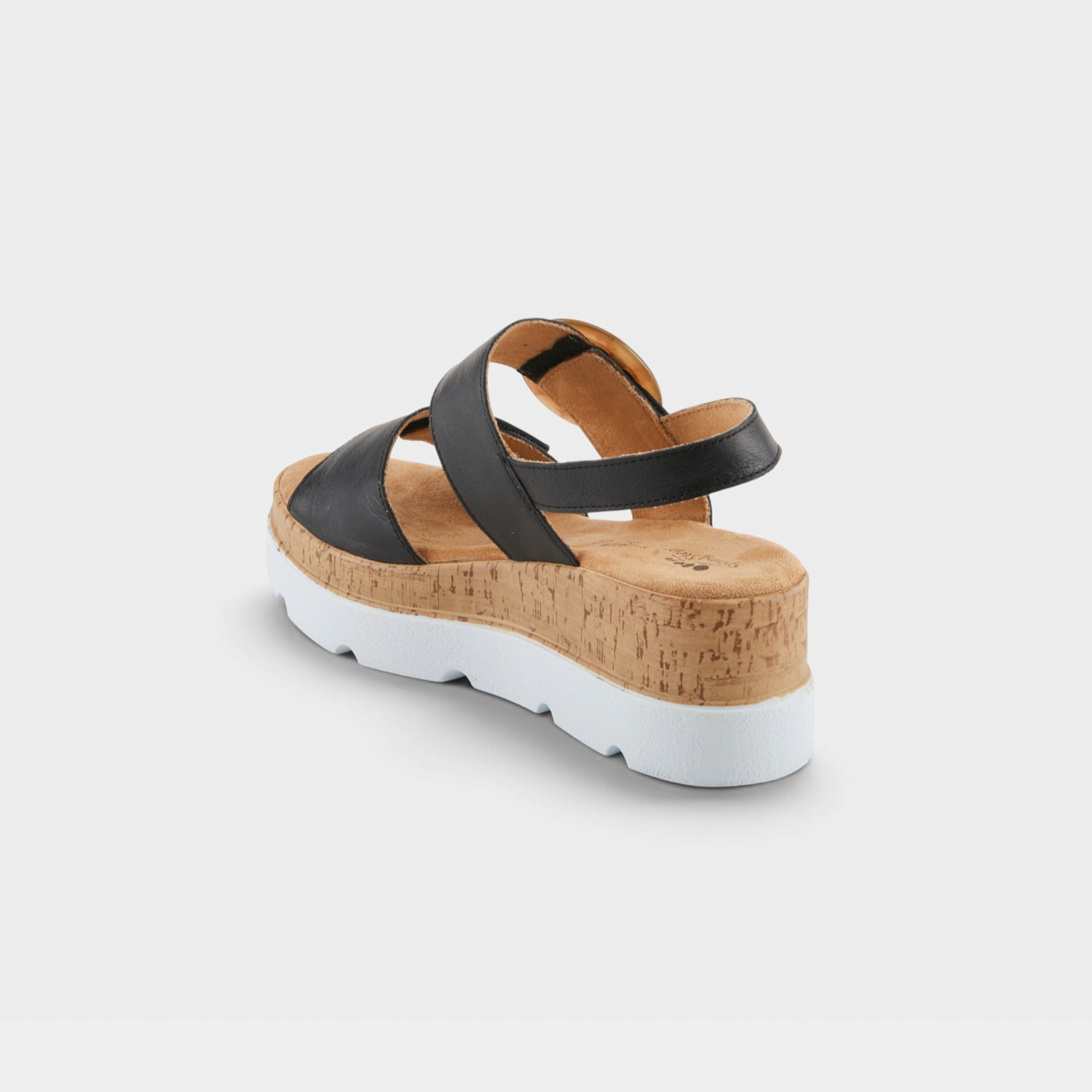Spring Step Abarah Black Sandal