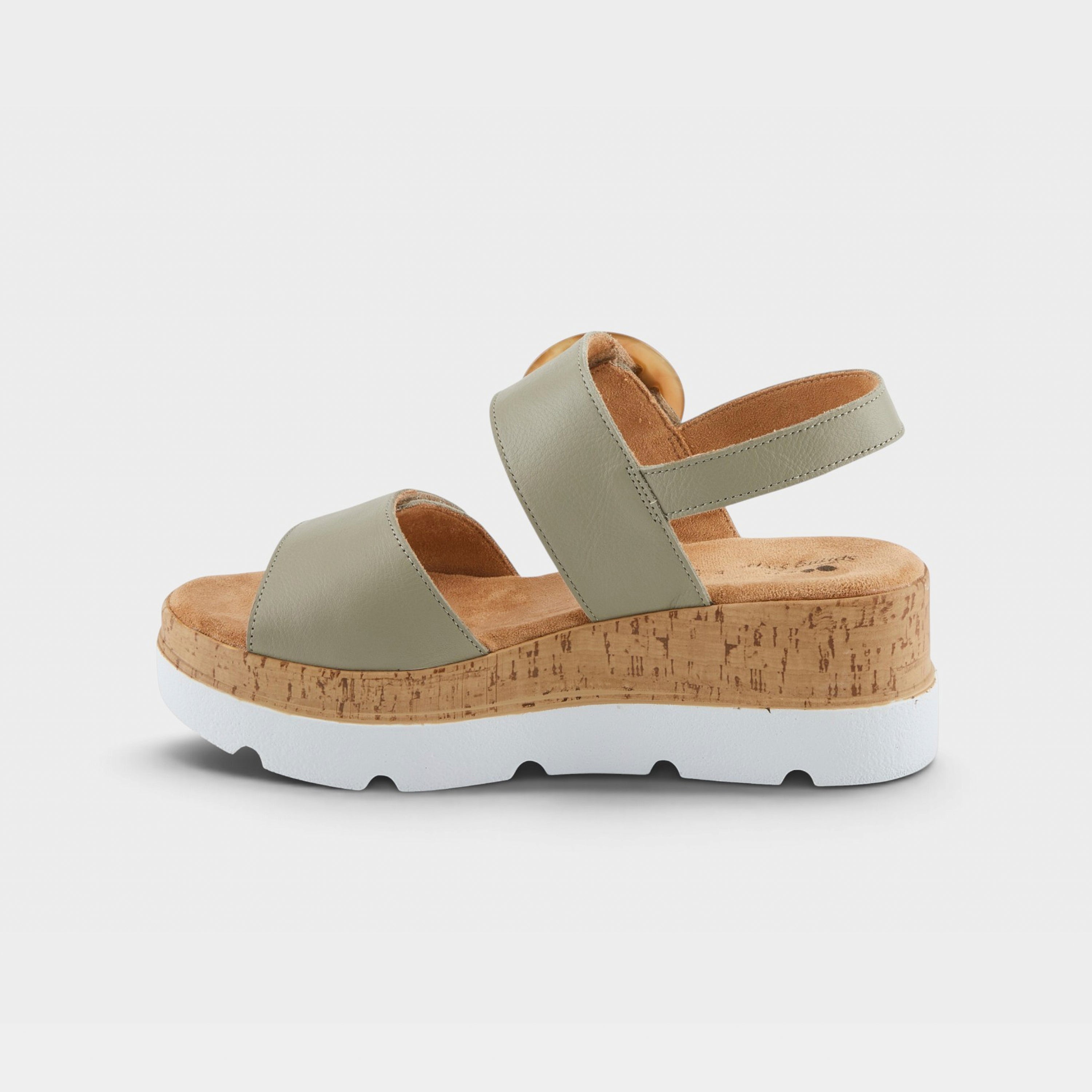 Spring Step Abarah Sage Green Sandal