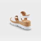 Spring Step Abarah White Sandal