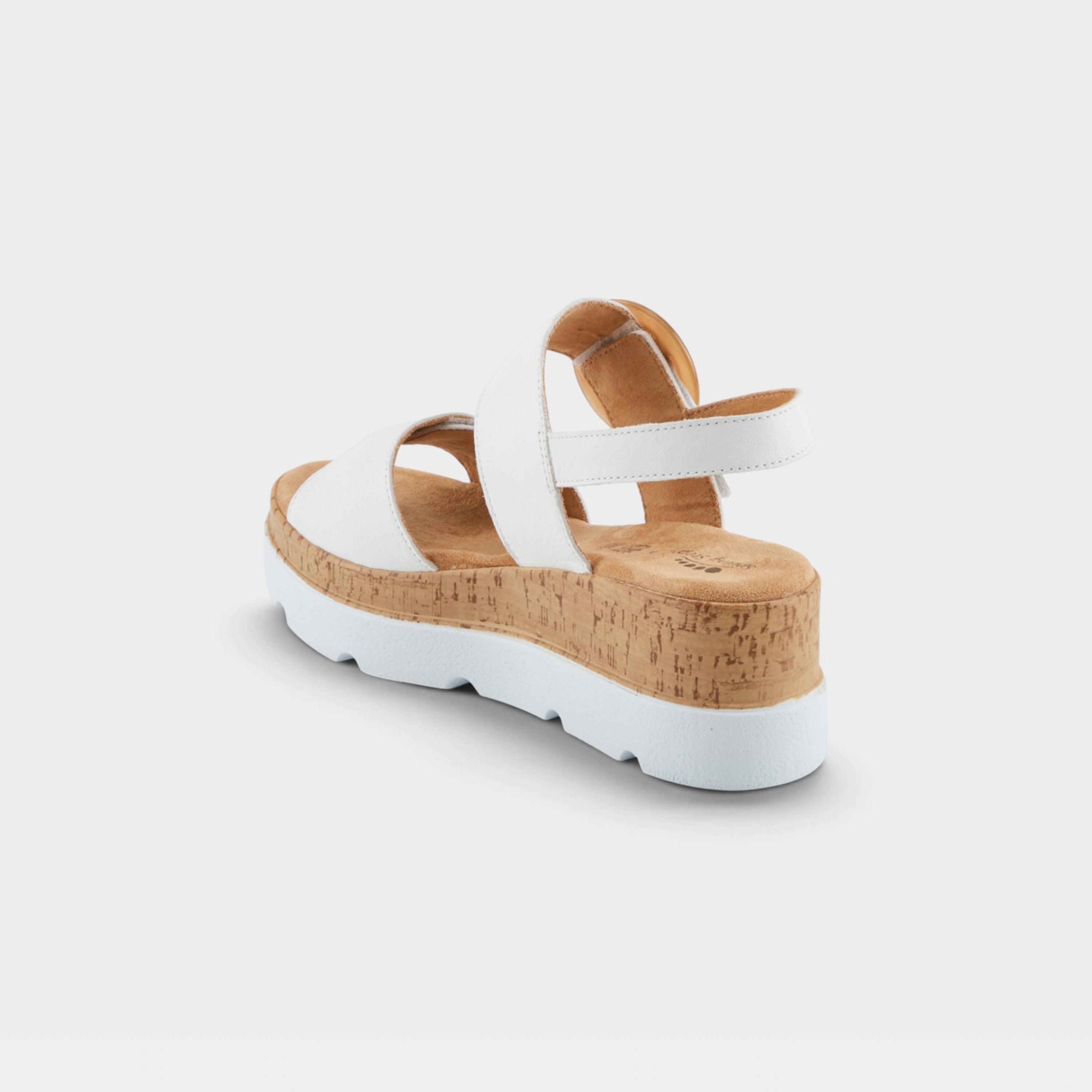 Spring Step Abarah White Sandal