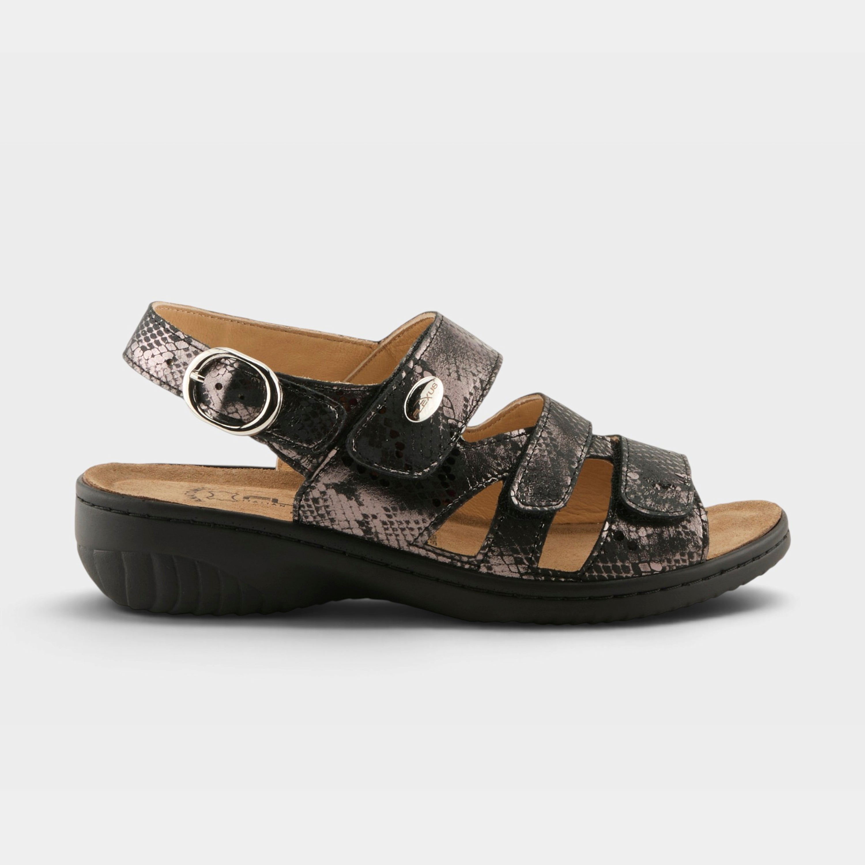 Flexus Acamar Black Multi Sandal