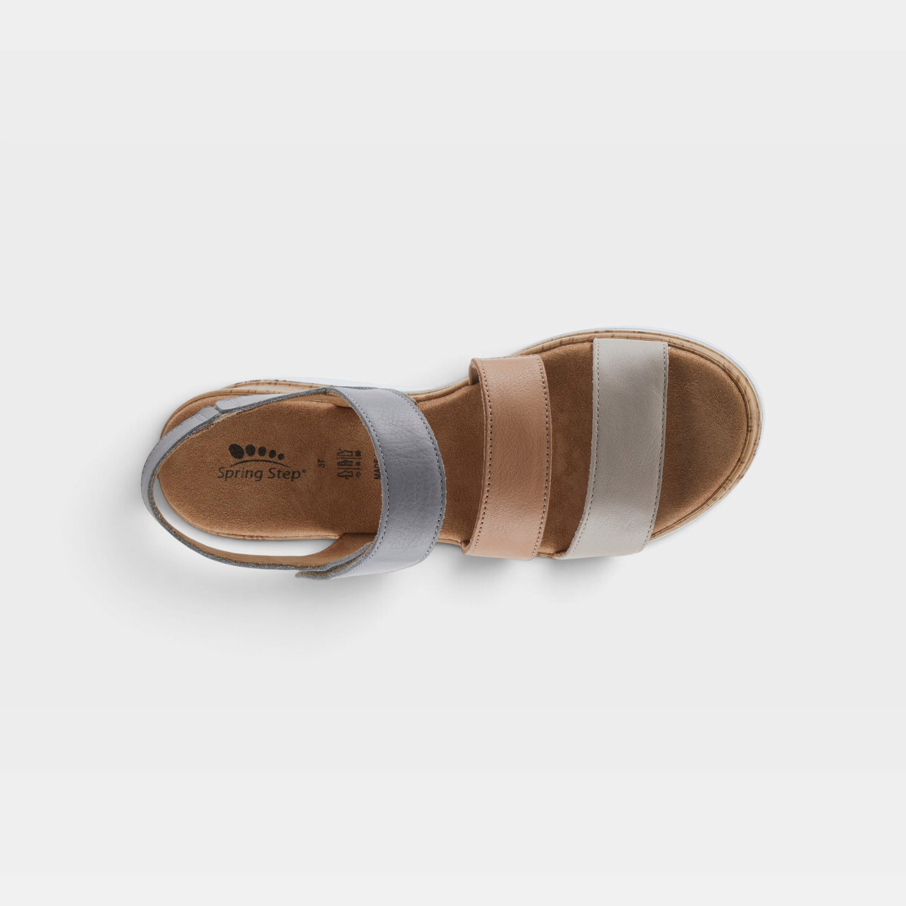 Spring Step Acey Grey Multi Sandal
