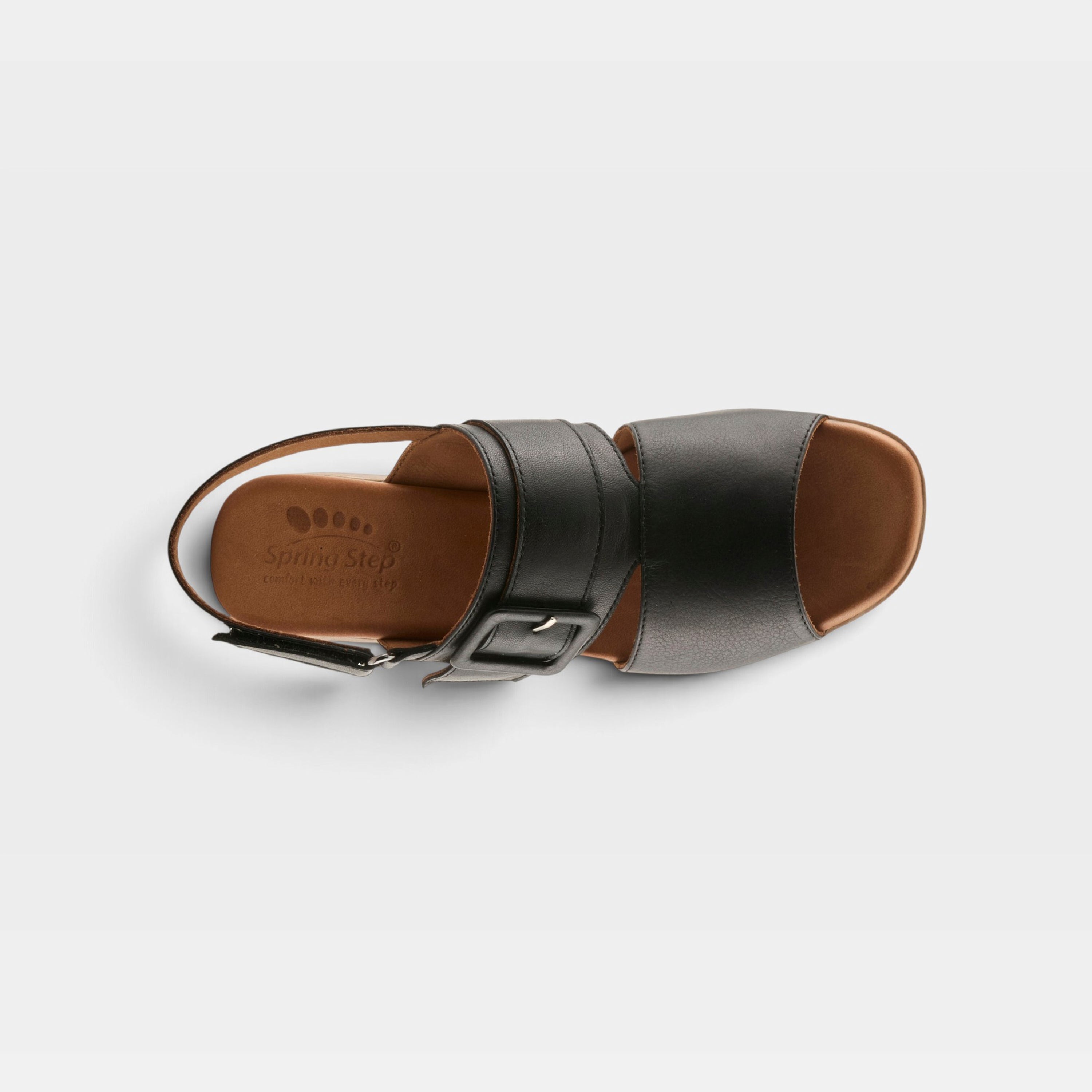 Spring Step Acoliana Black Sandal
