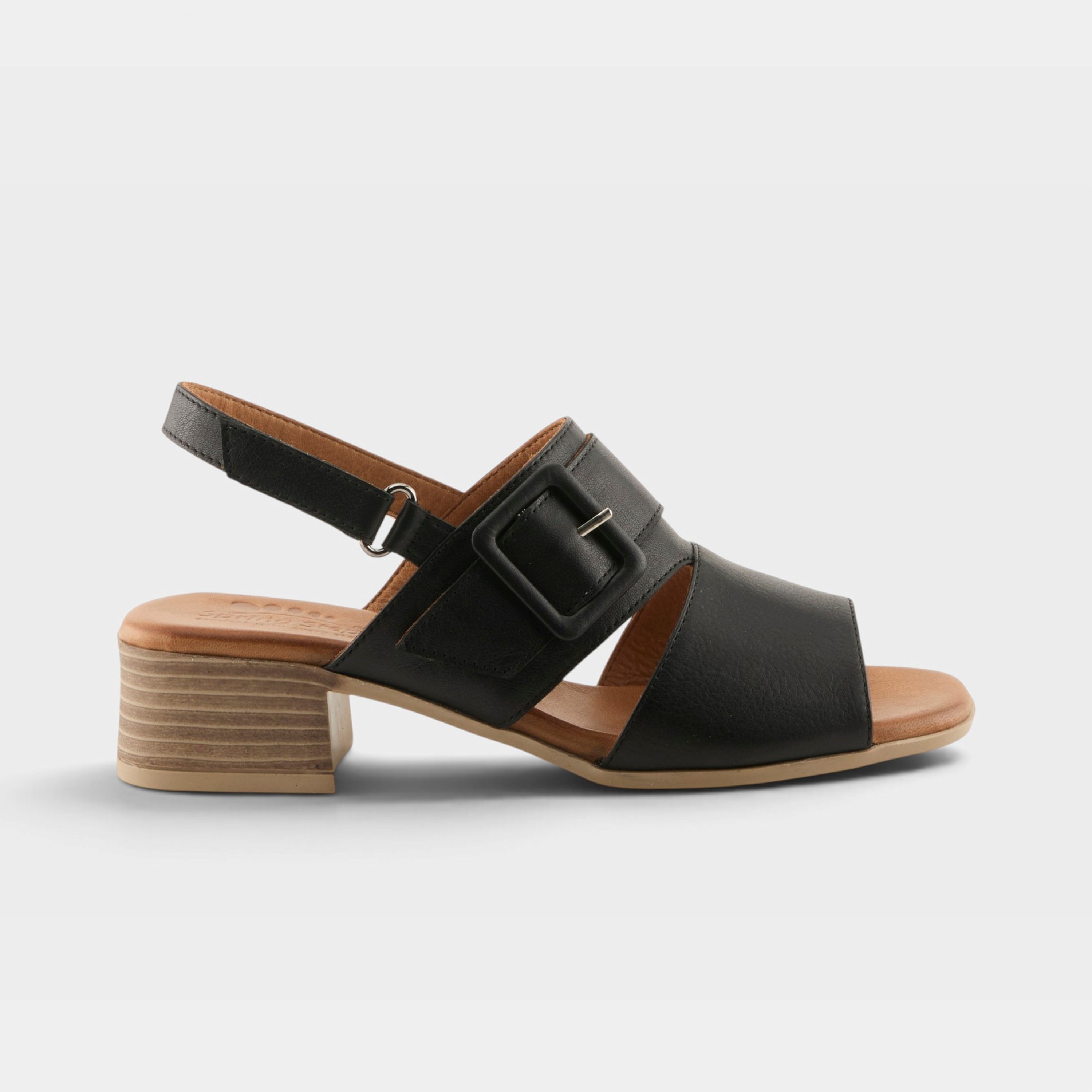 Spring Step Acoliana Black Sandal