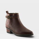 L'Artiste Acree boots in Brown, front view