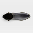 L'Artiste Acree boots in Navy, top view