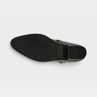 L'Artiste Acree boots in Navy, outsole view