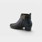 L'Artiste Acree boots in Navy, alternate angle view