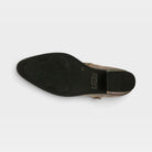 L'Artiste Acree boots in Olive Green, outsole view