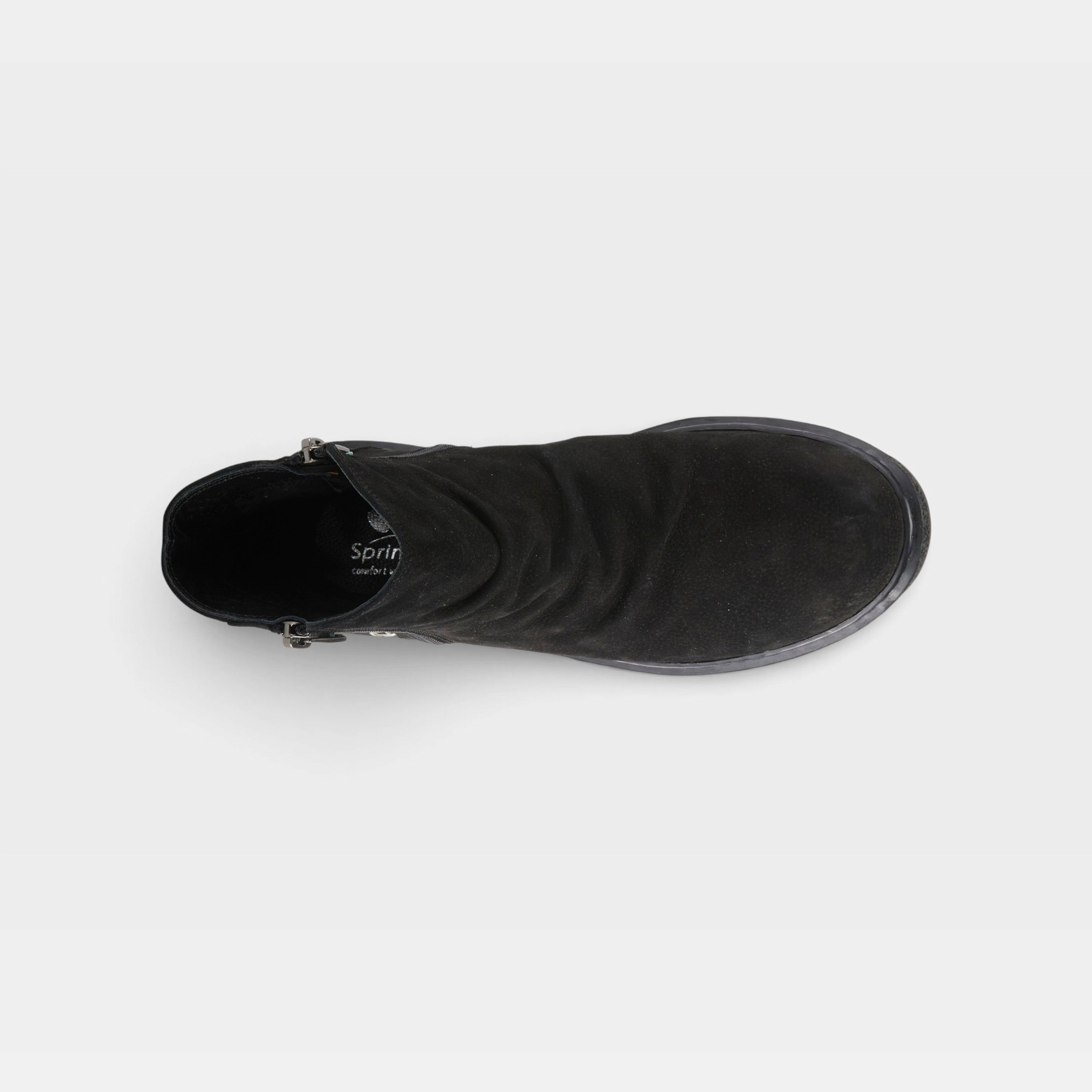 Spring Step Addlyn Black Nubuck Bootie