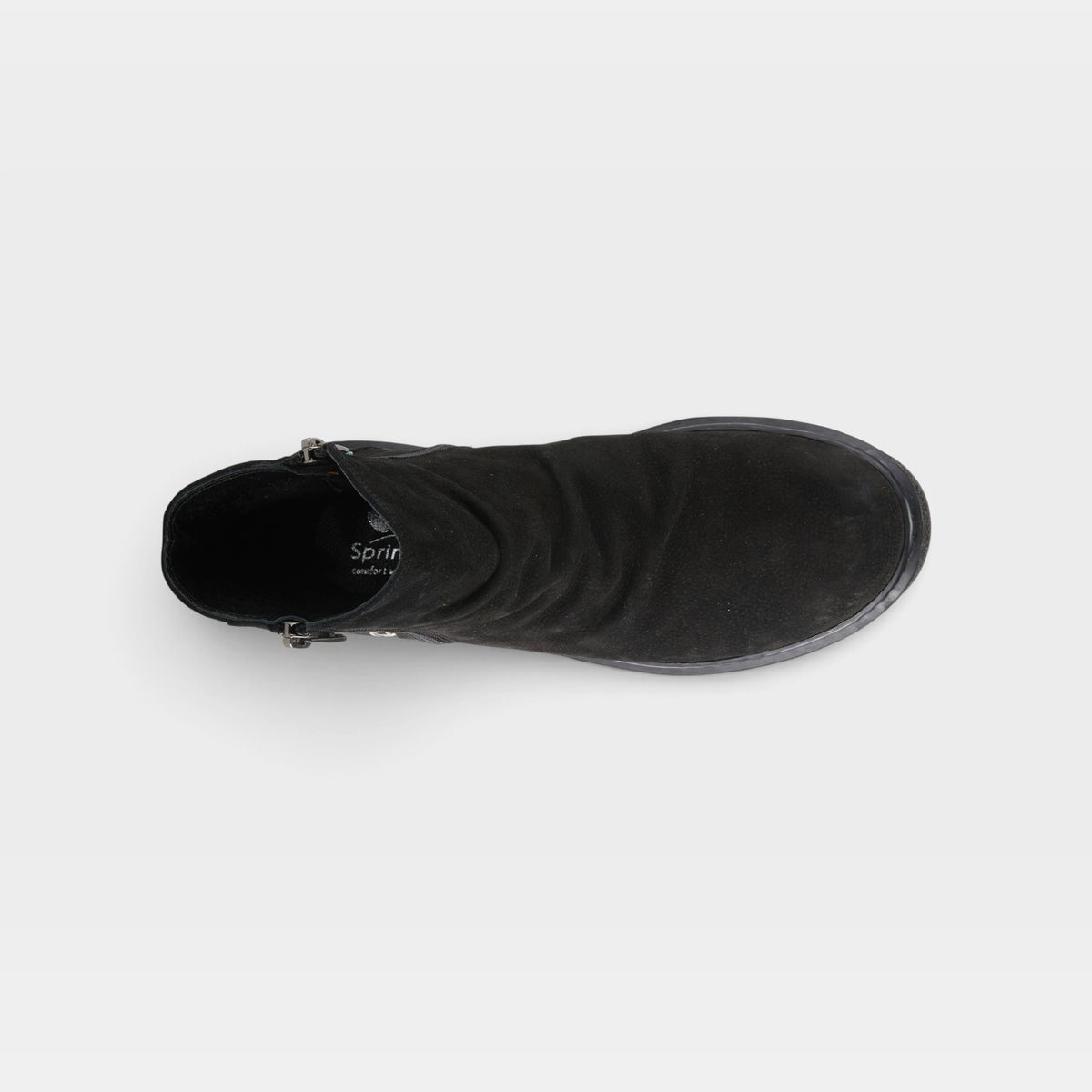 Spring Step Addlyn Black Nubuck Bootie