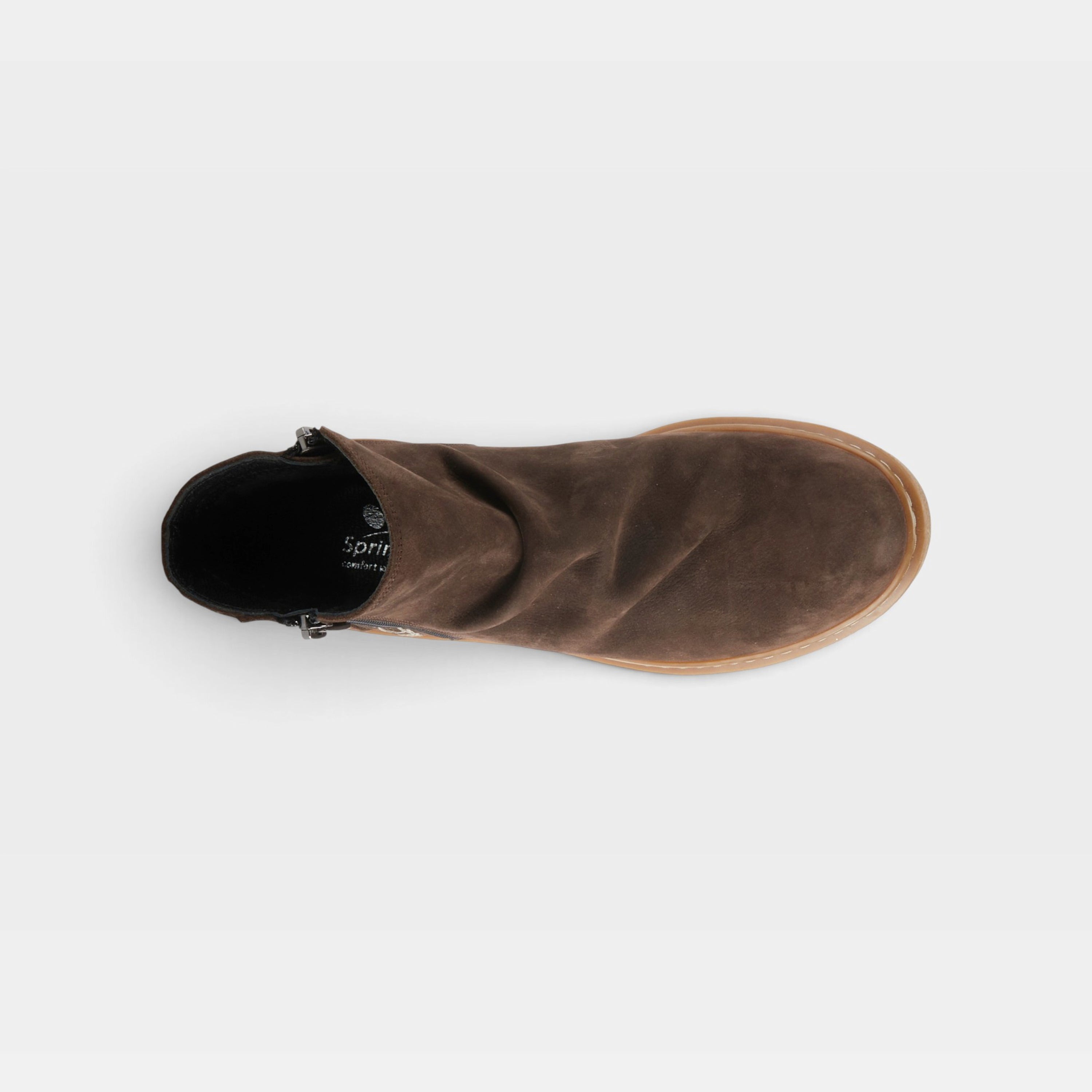 Spring Step Addlyn Brown Nubuck Bootie