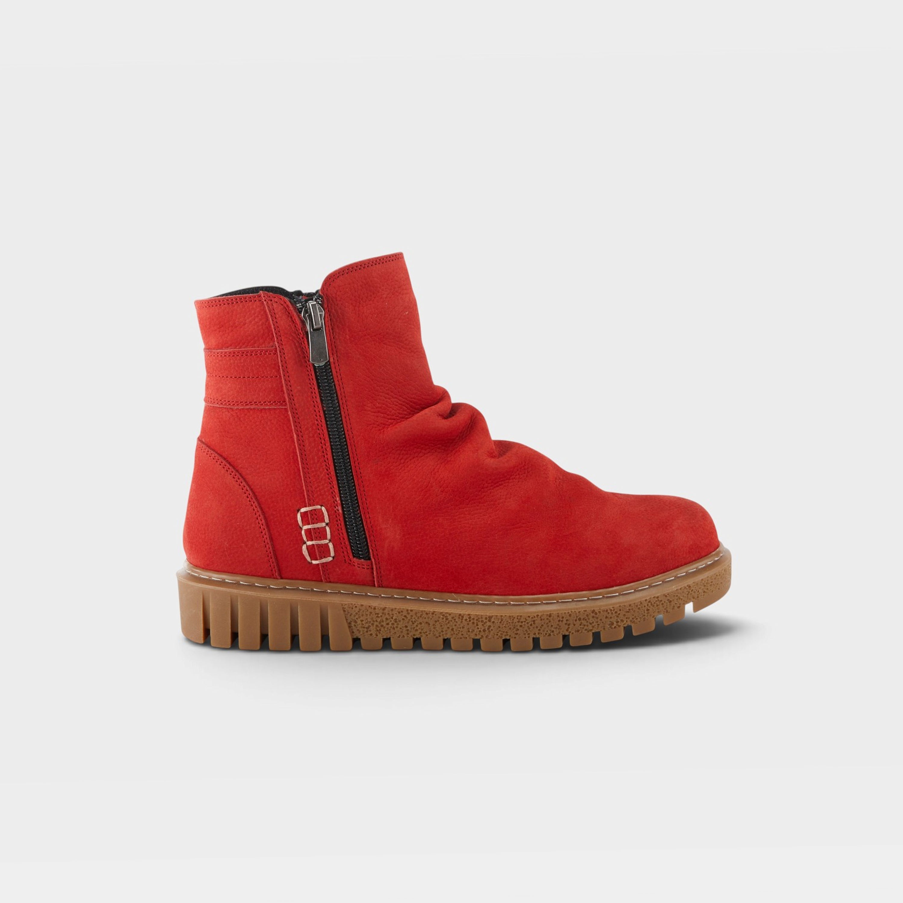 Spring Step Addlyn Red Nubuck Bootie