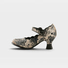 L'Artiste Adodora-Prit shoes in Black Multi, side view