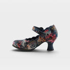 L'Artiste Adodora-Prit shoes in Navy Multi, side view