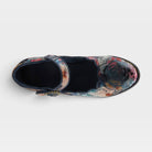 L'Artiste Adodora-Prit shoes in Navy Multi, top view