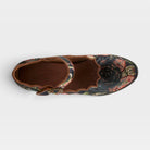 L'Artiste Adodora-Prit shoes in Tan Multi, top view