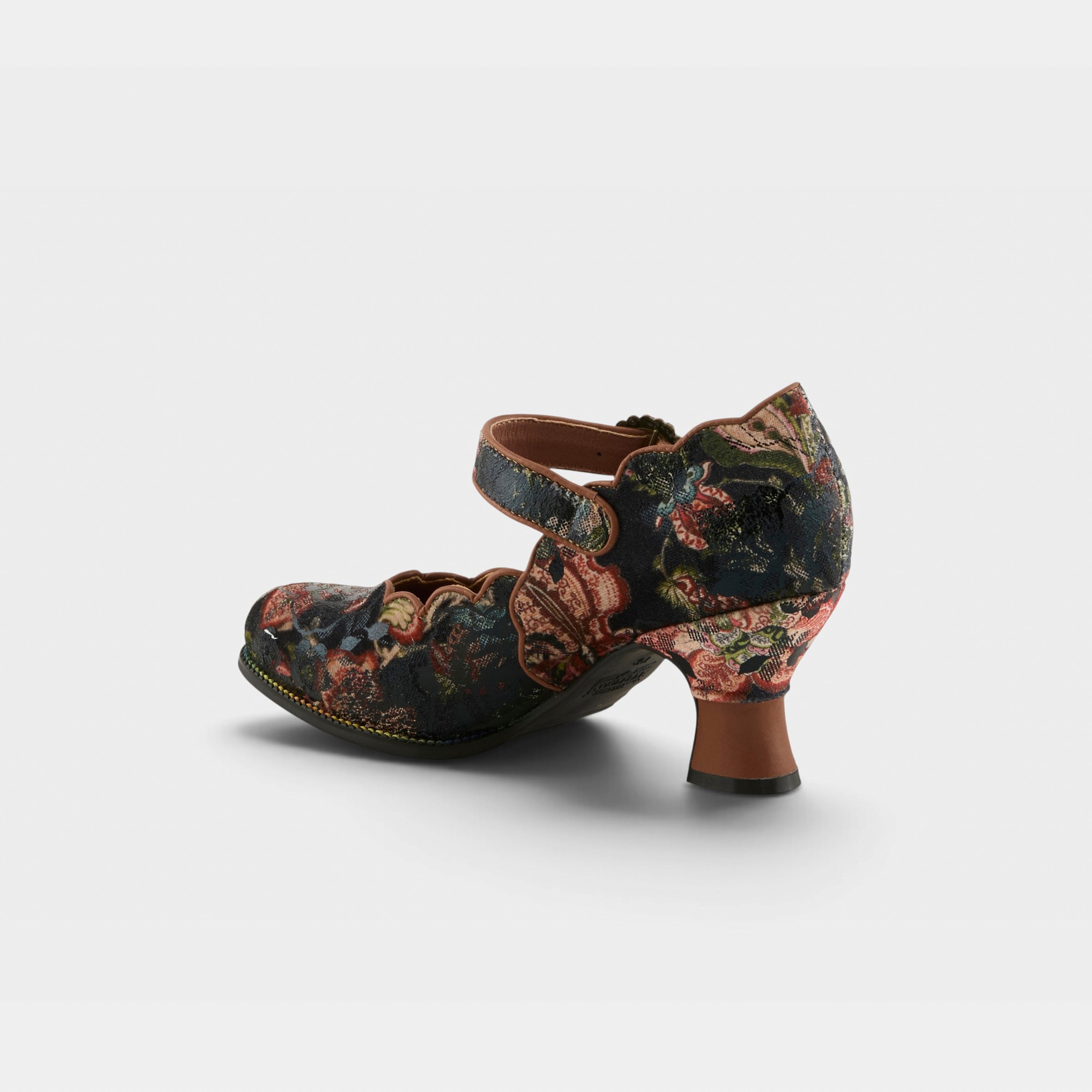 L'Artiste Adodora-Prit shoes in Tan Multi, alternate angle view