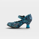 L'Artiste Adodora shoes in Turquoise Multi, side view