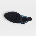 L'Artiste Adodora shoes in Turquoise Multi, outsole view