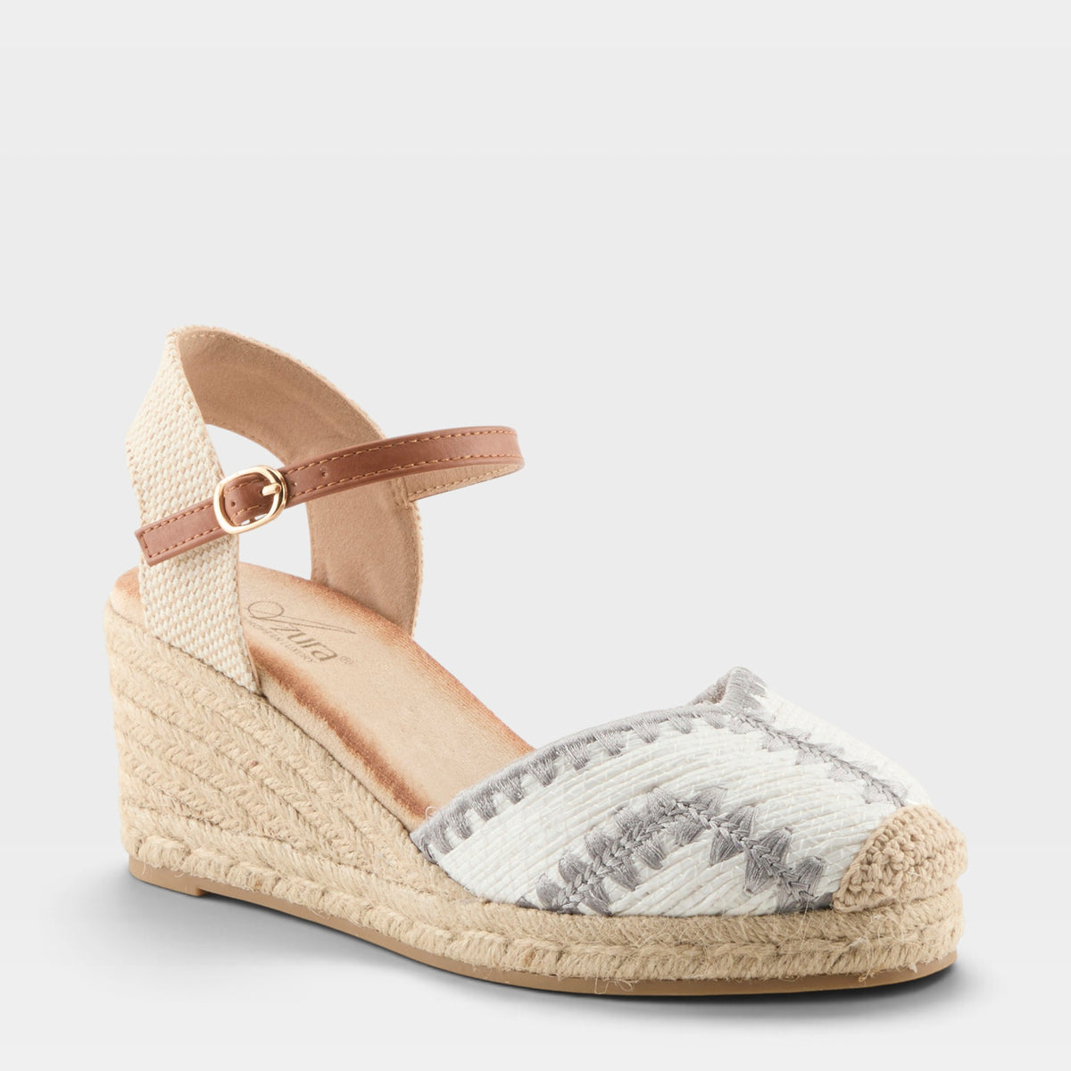 Azura Adrina White Multi Espadrille