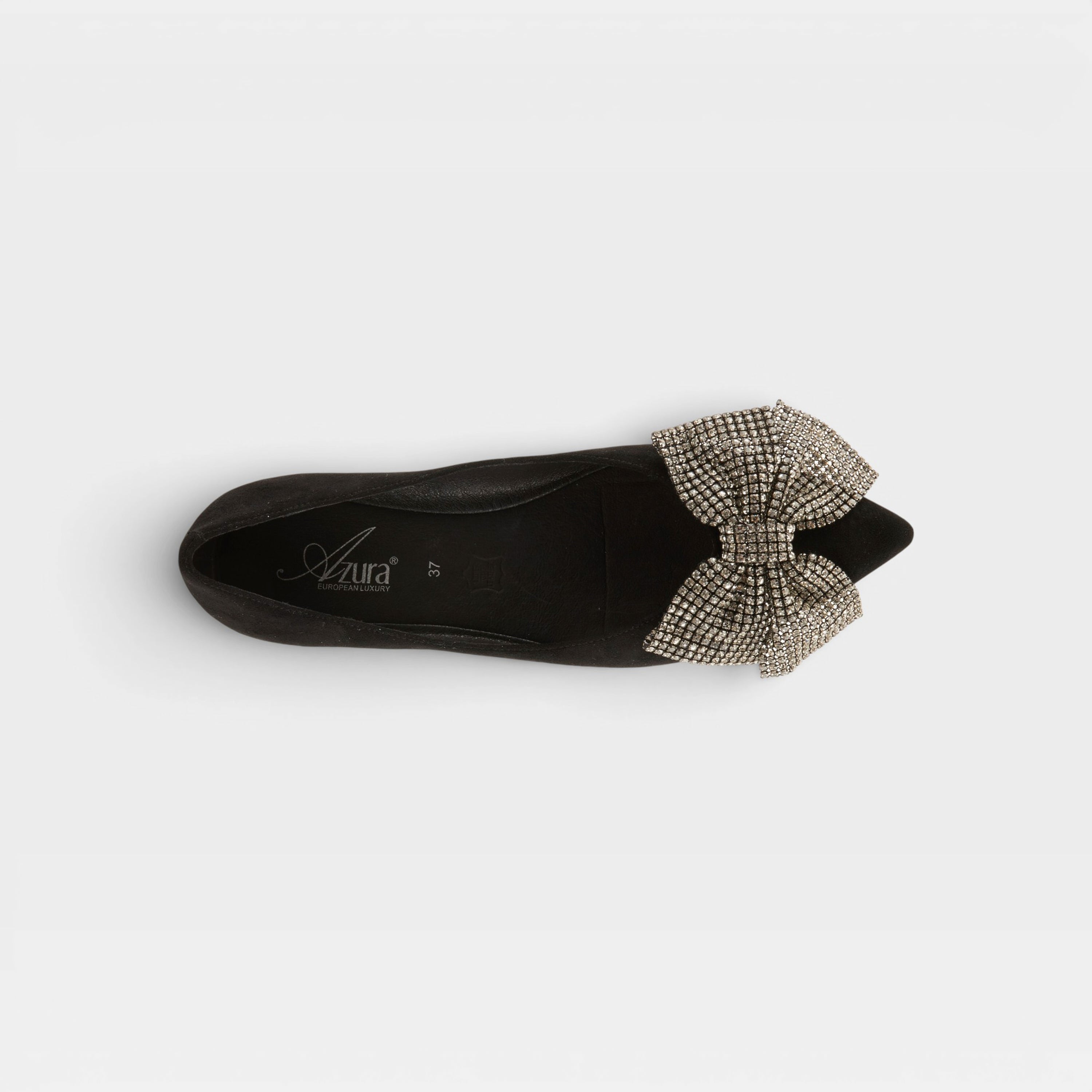 Azura Adularia Black Suede Shoe