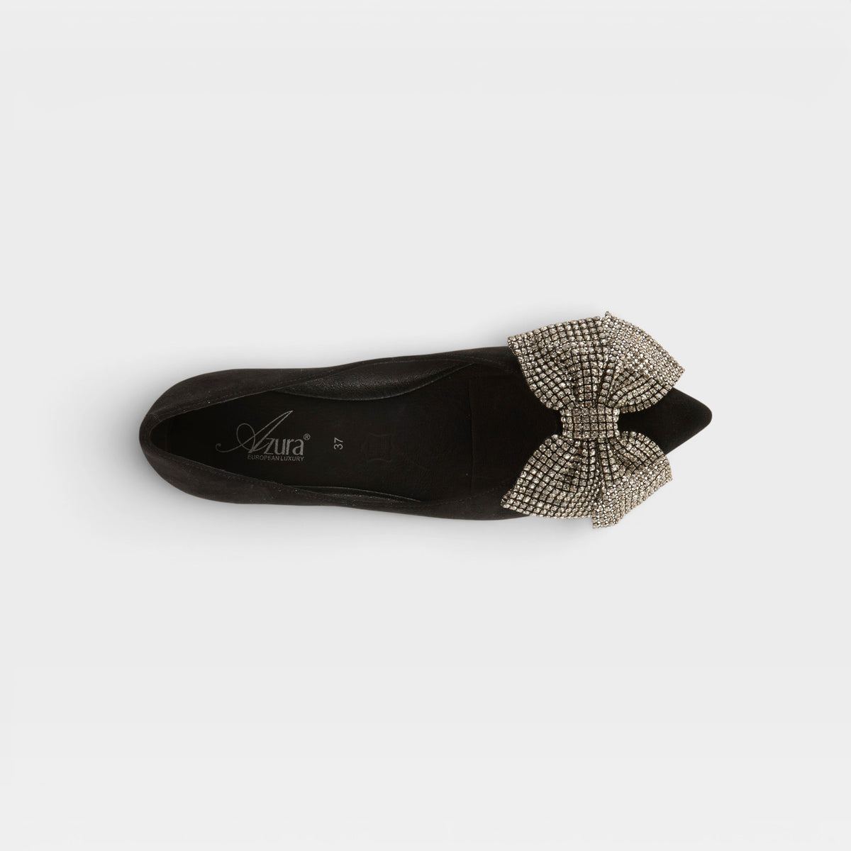 Azura Adularia Black Suede Shoe