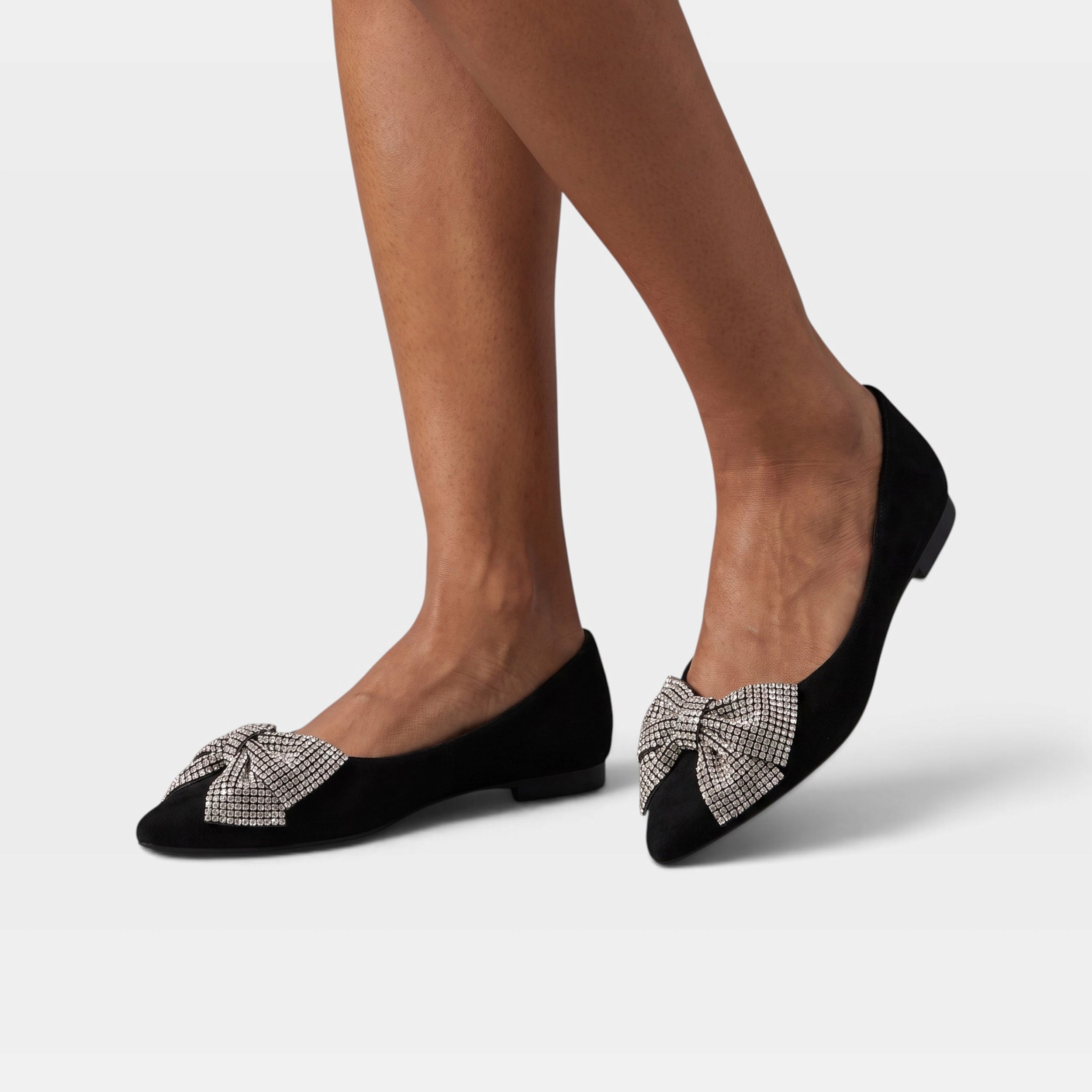 Azura Adularia Black Suede Shoe