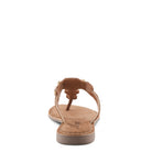 Azura Agates women's sandal in tan suede with suede upper