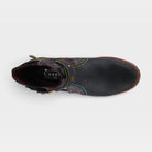 L'Artiste Airies boots in Black Metallic, top view
