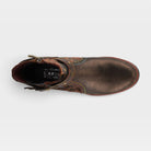 L'Artiste Airies boots in Bronze Multi, top view