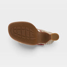 L'Artiste Alania sandals in Orange Multi, outsole view