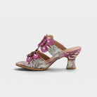 L'Artiste Alania sandals in Purple Multi, side view
