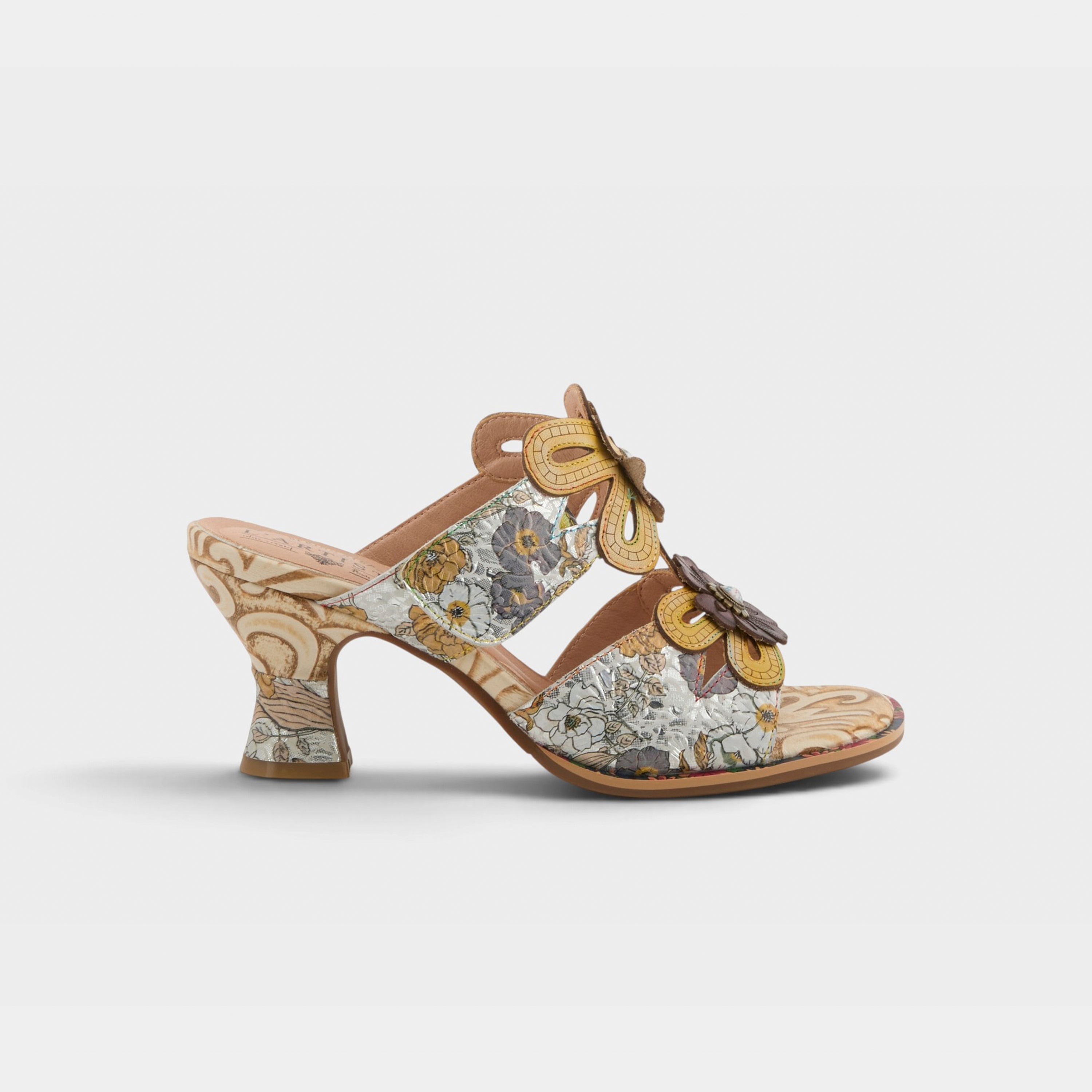 L'Artiste Alania sandals in Yellow Multi, hero view