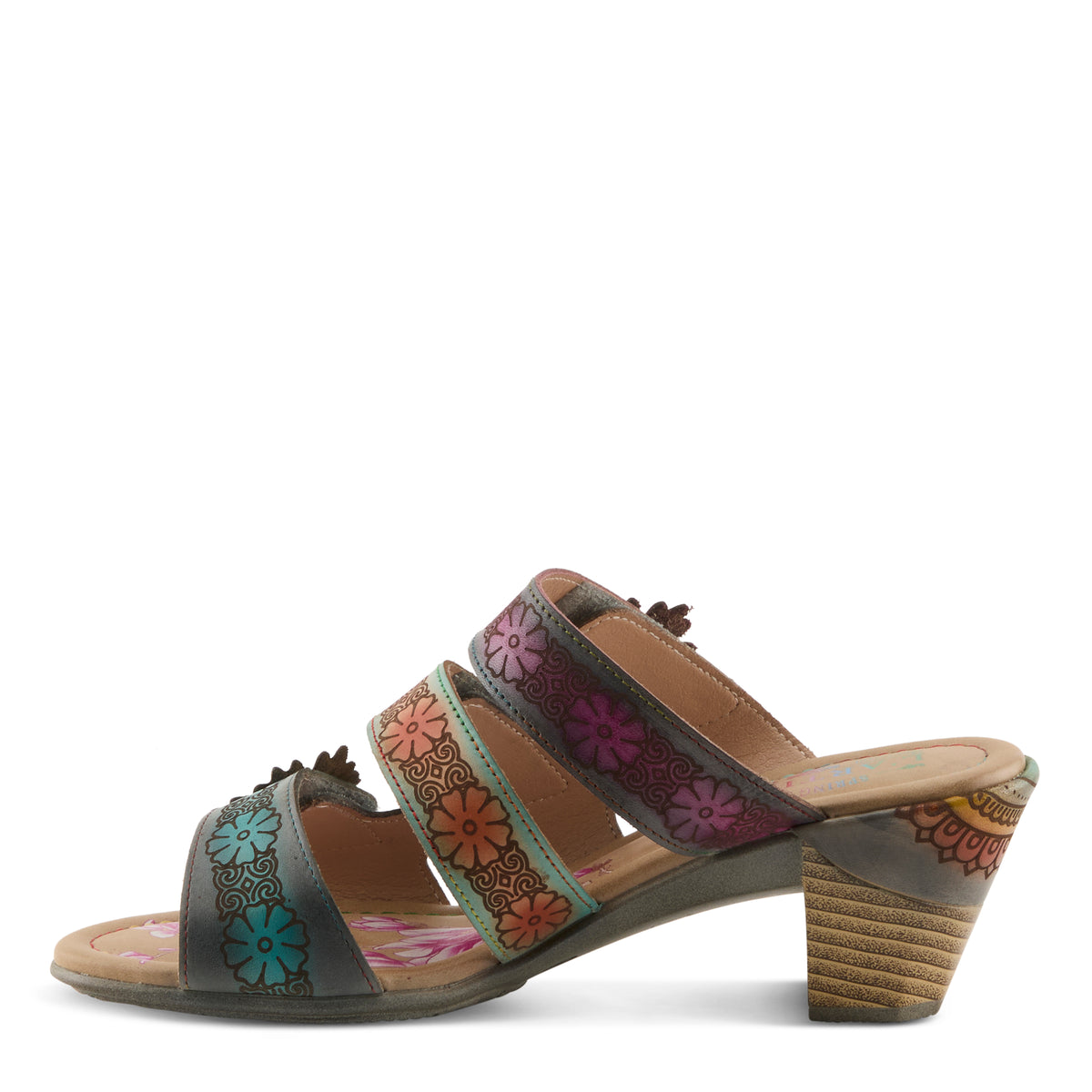 L'Artiste L'ARTISTE ALEXI SANDALS sandal in white multi with handcrafted leather design