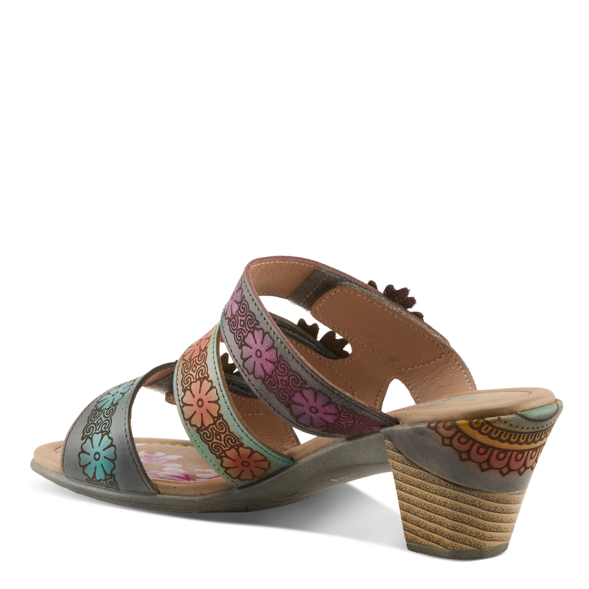 L'Artiste L'ARTISTE ALEXI SANDALS sandal in white multi with handcrafted leather design