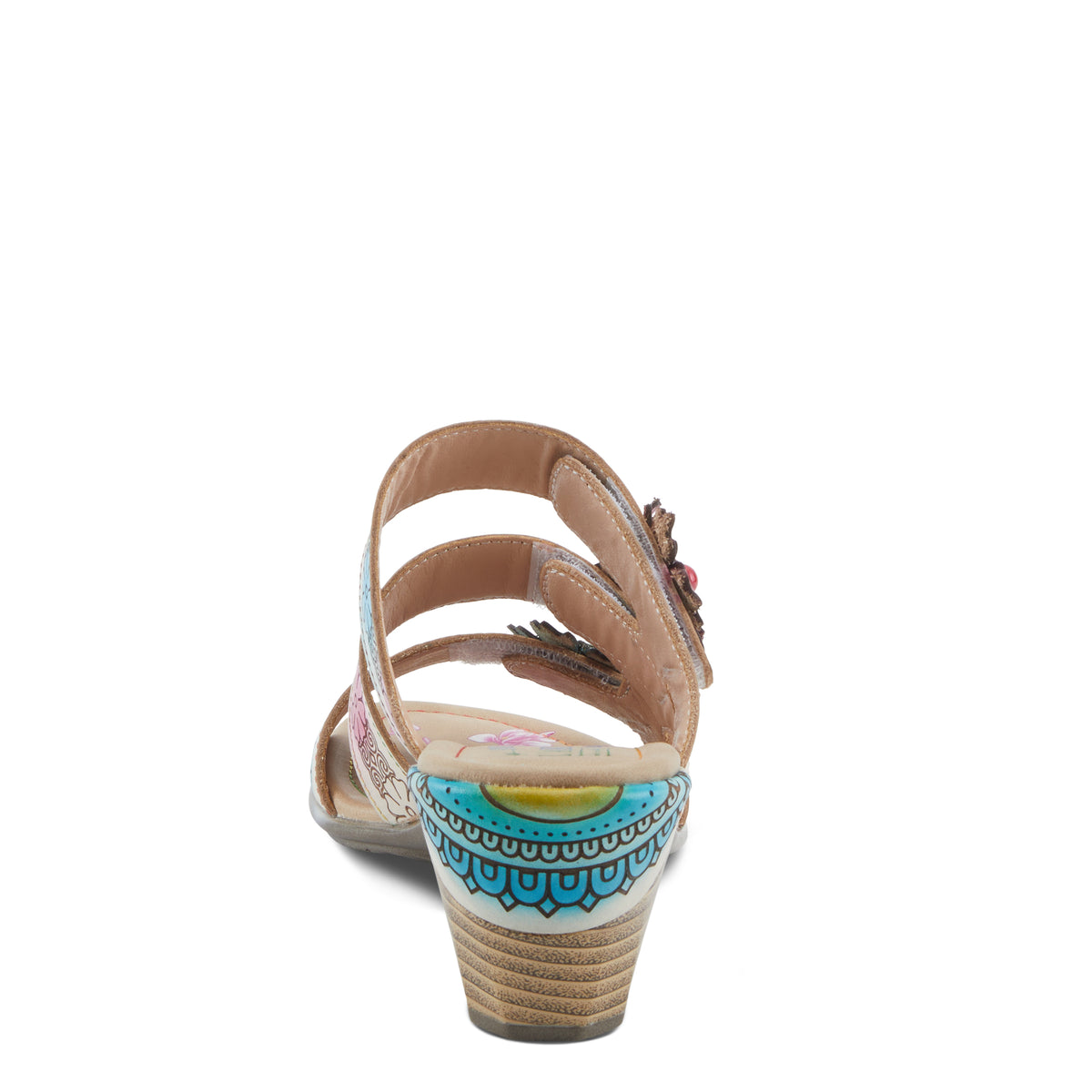 L'Artiste L'ARTISTE ALEXI SANDALS sandal in grey multi with handcrafted leather design