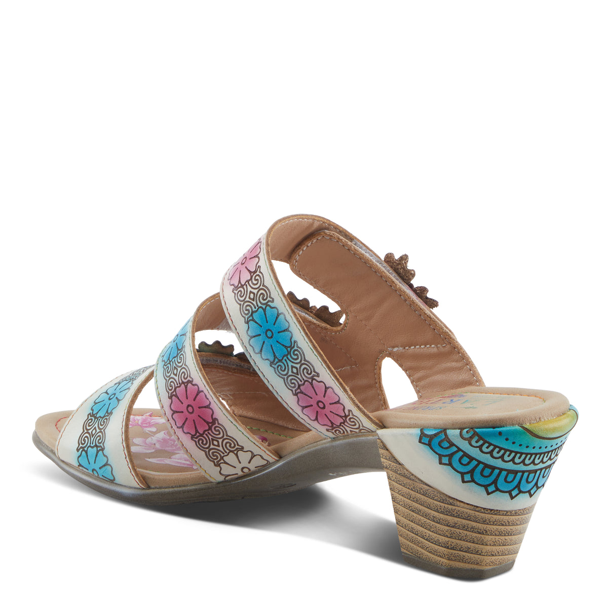 L'Artiste L'ARTISTE ALEXI SANDALS sandal in grey multi with handcrafted leather design