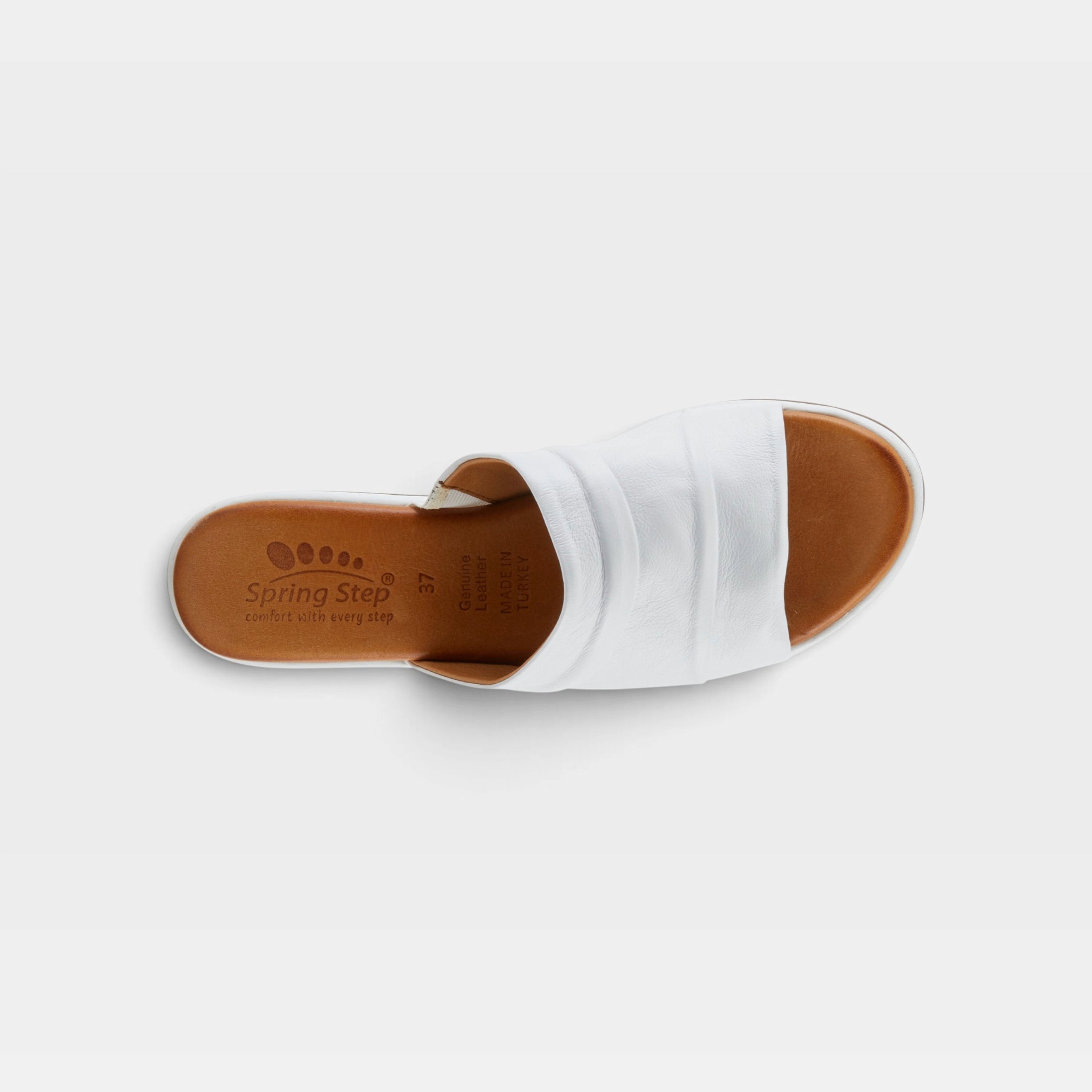 Spring Step Allerton White Sandal
