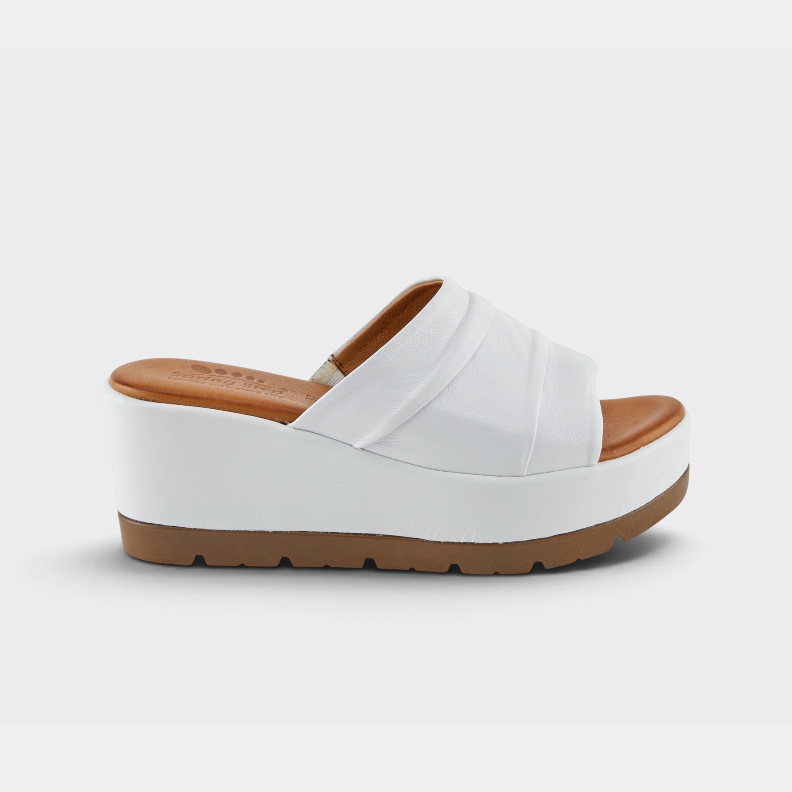 Spring Step Allerton White Sandal