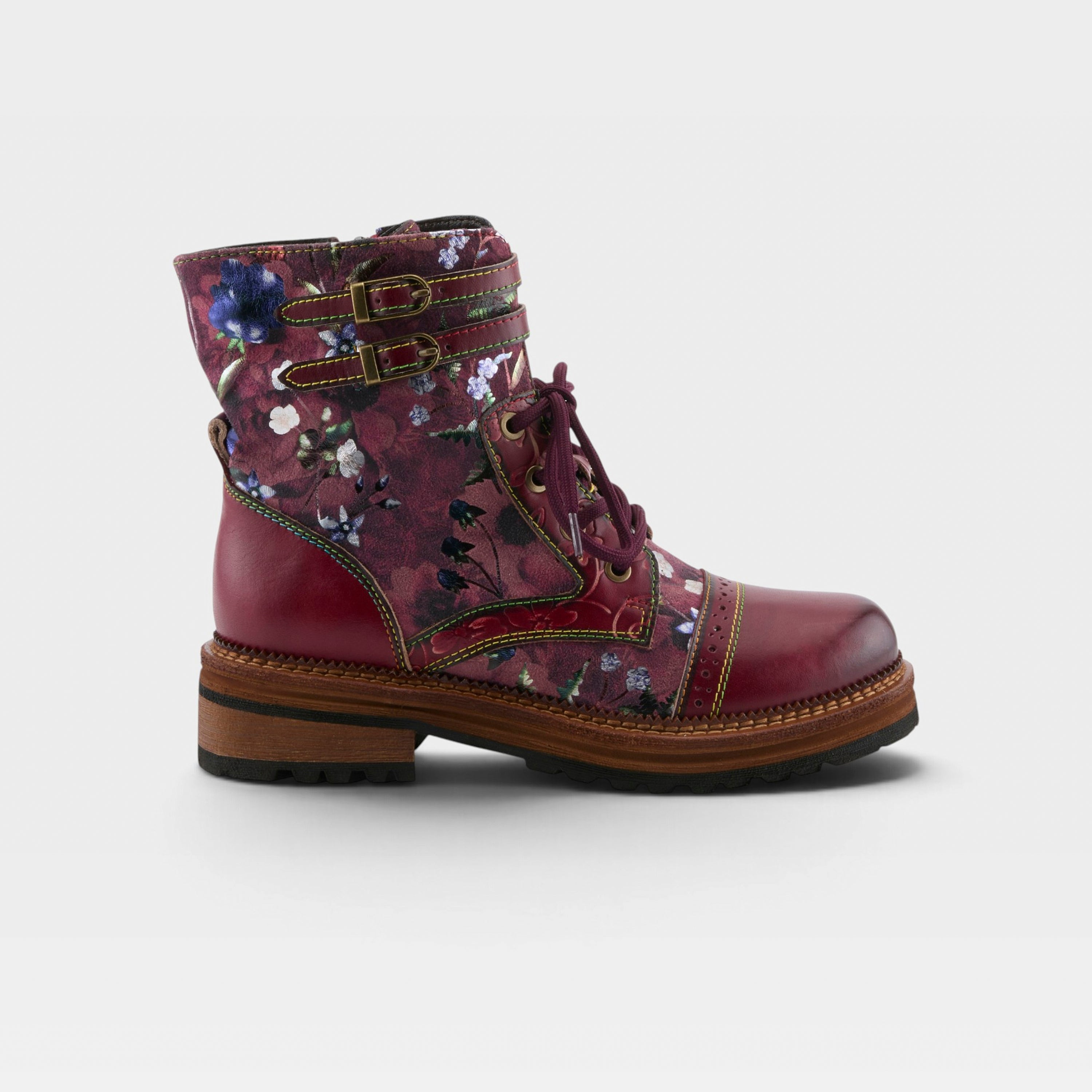 L'Artiste Alltheway booties in Bordeaux Multi, hero view