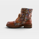 L'Artiste Alltheway booties in Camel Multi, side view