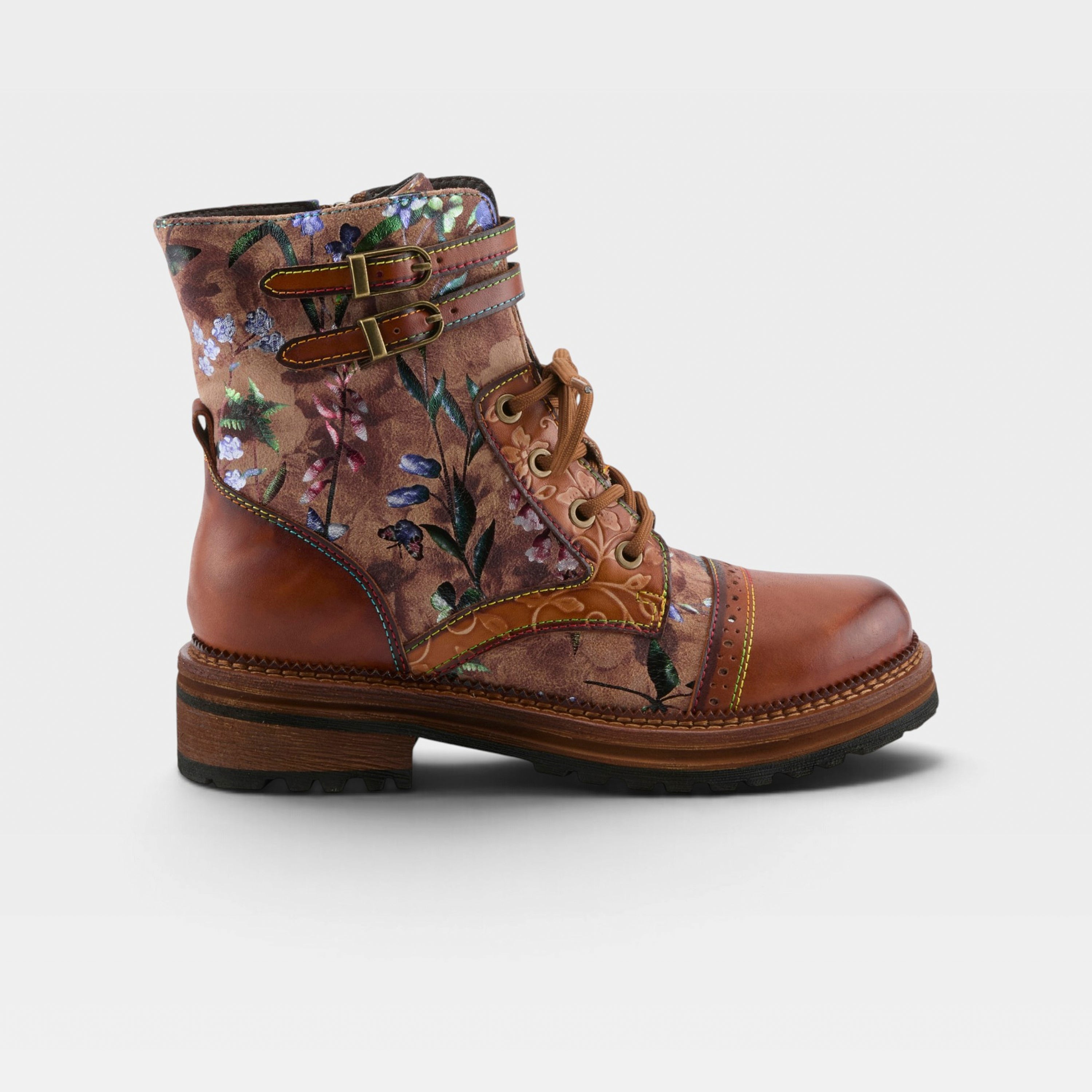 L'Artiste Alltheway booties in Camel Multi, hero view