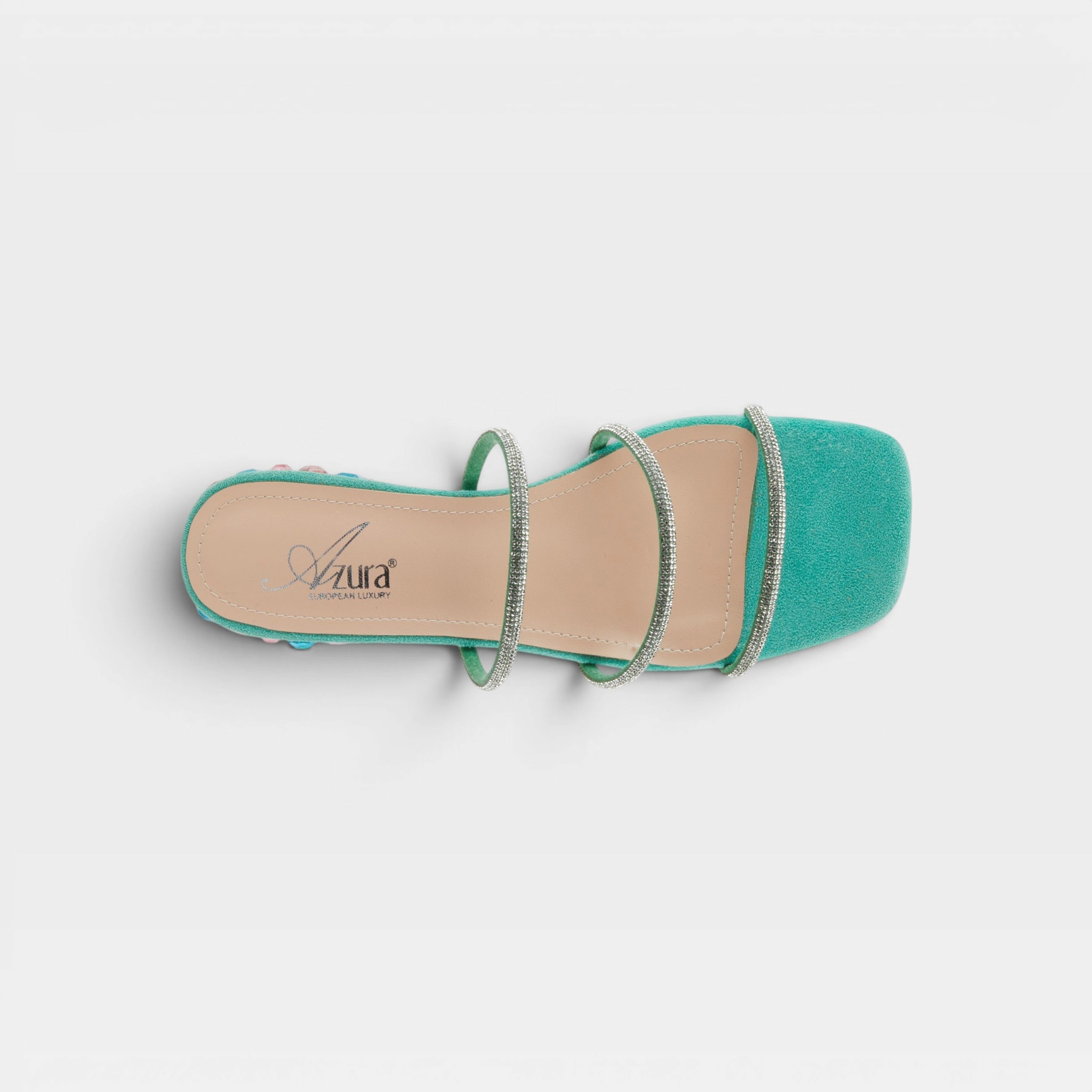 Azura Alluxure Mint Green Sandal
