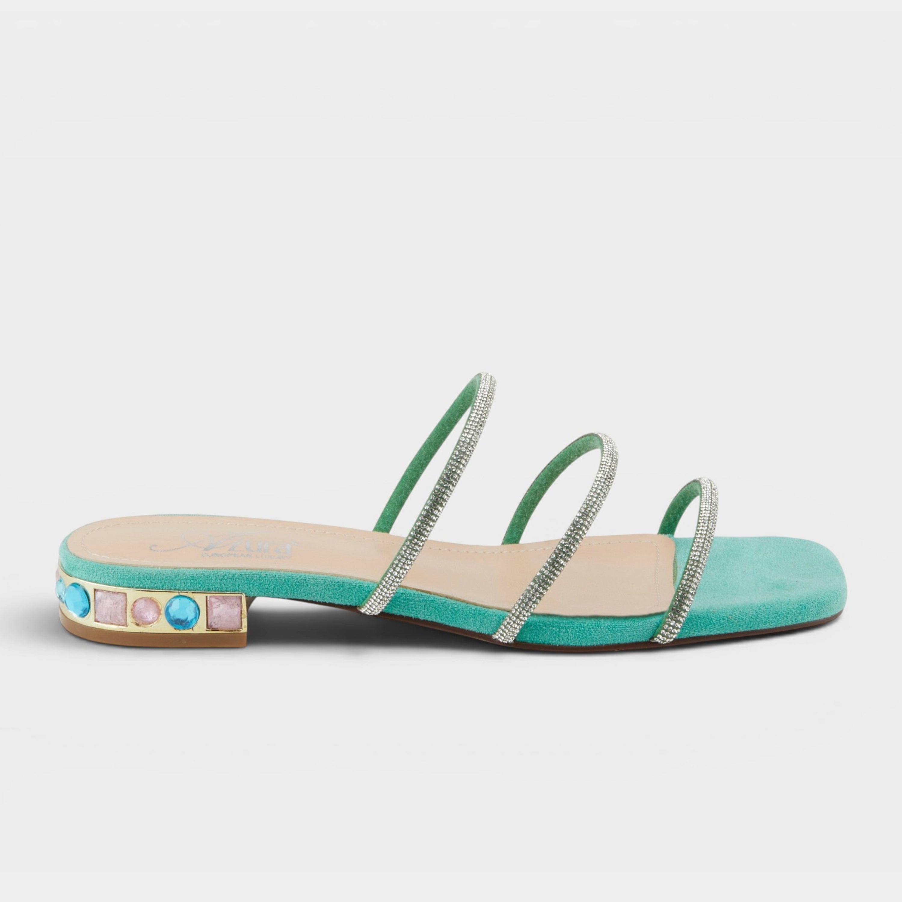 Azura Alluxure Mint Green Sandal