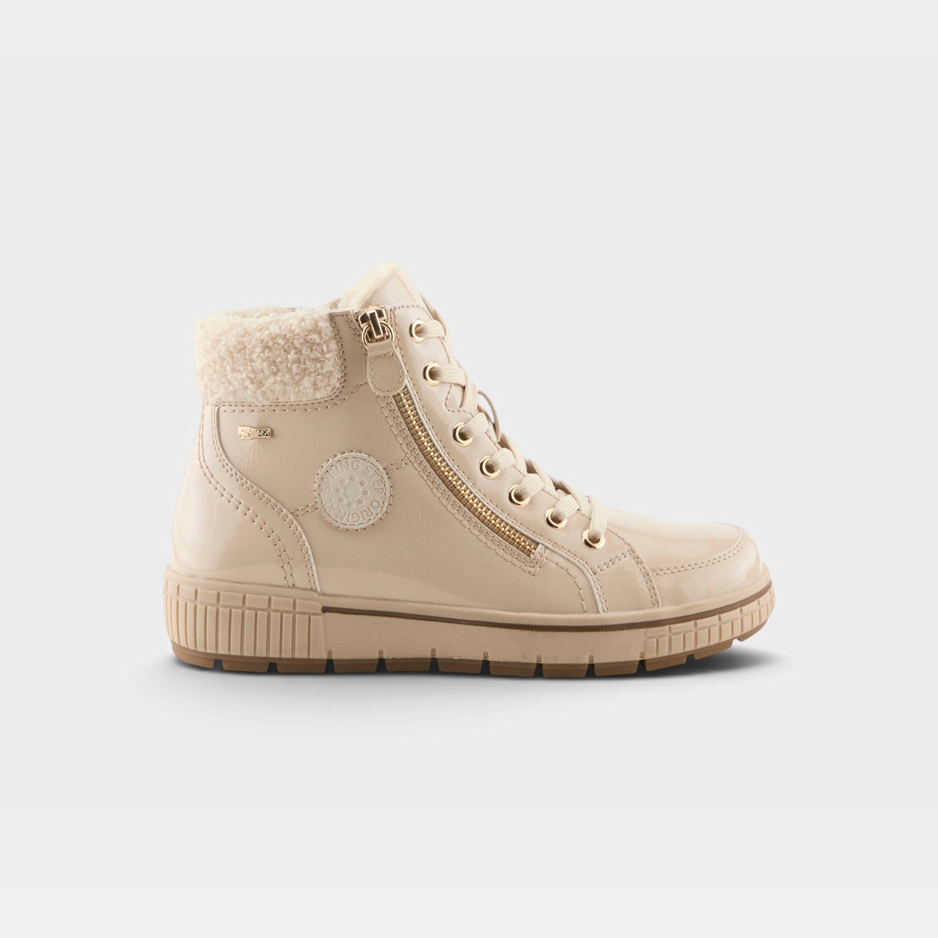Spring Step Relife Alps Beige Patent Boot