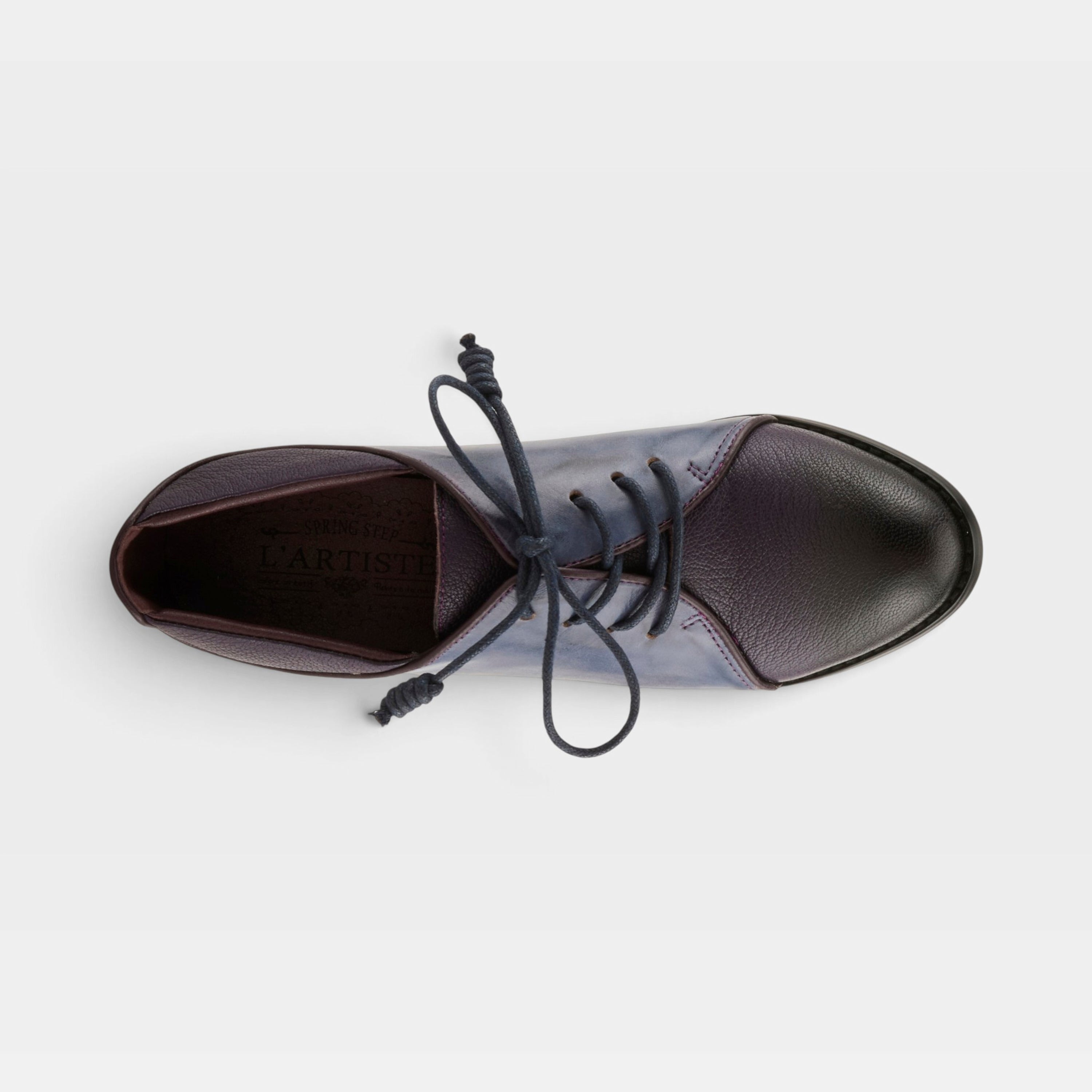 L'Artiste Alsehi shoes in Purple Multi, top view