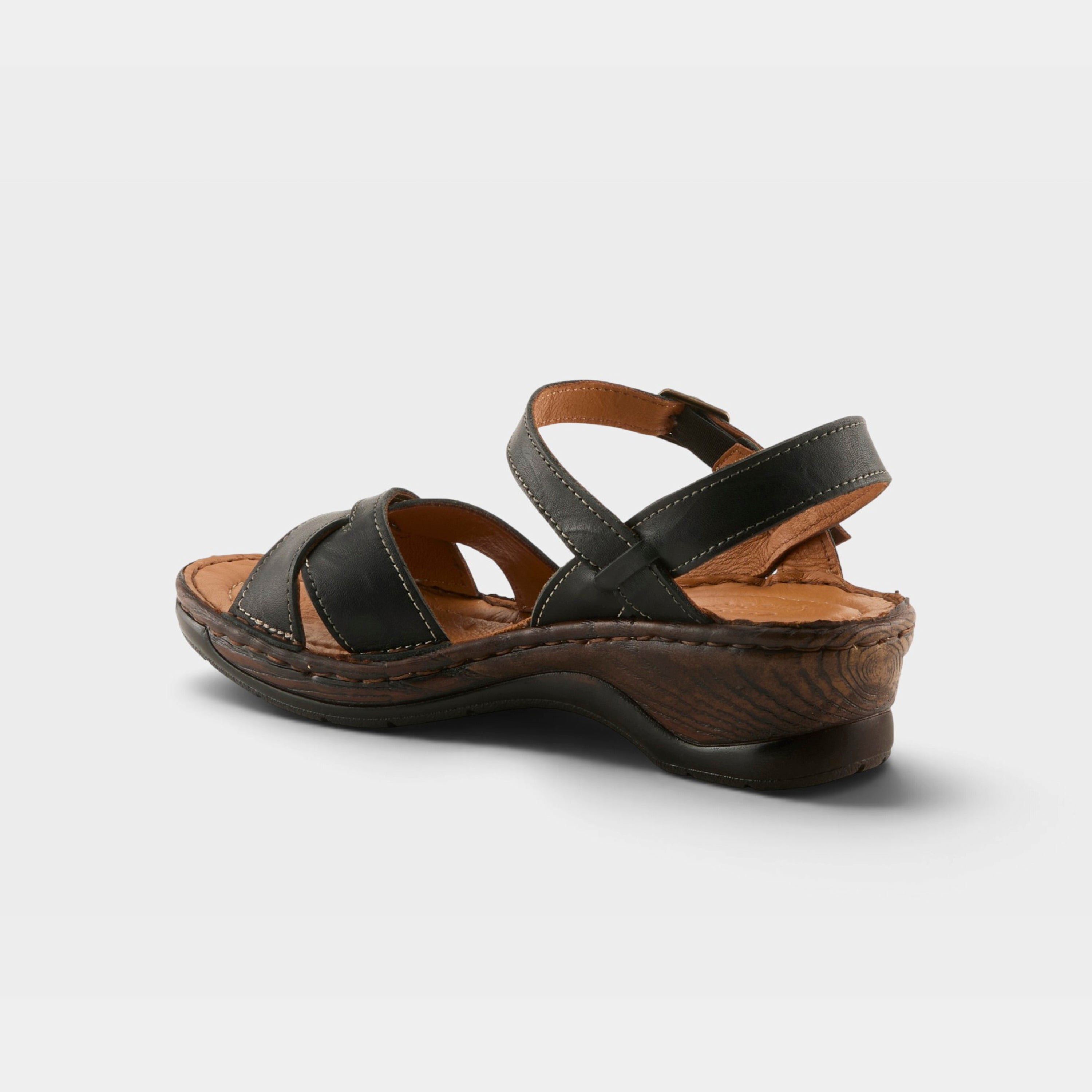 Spring Step Amareza Black Sandal